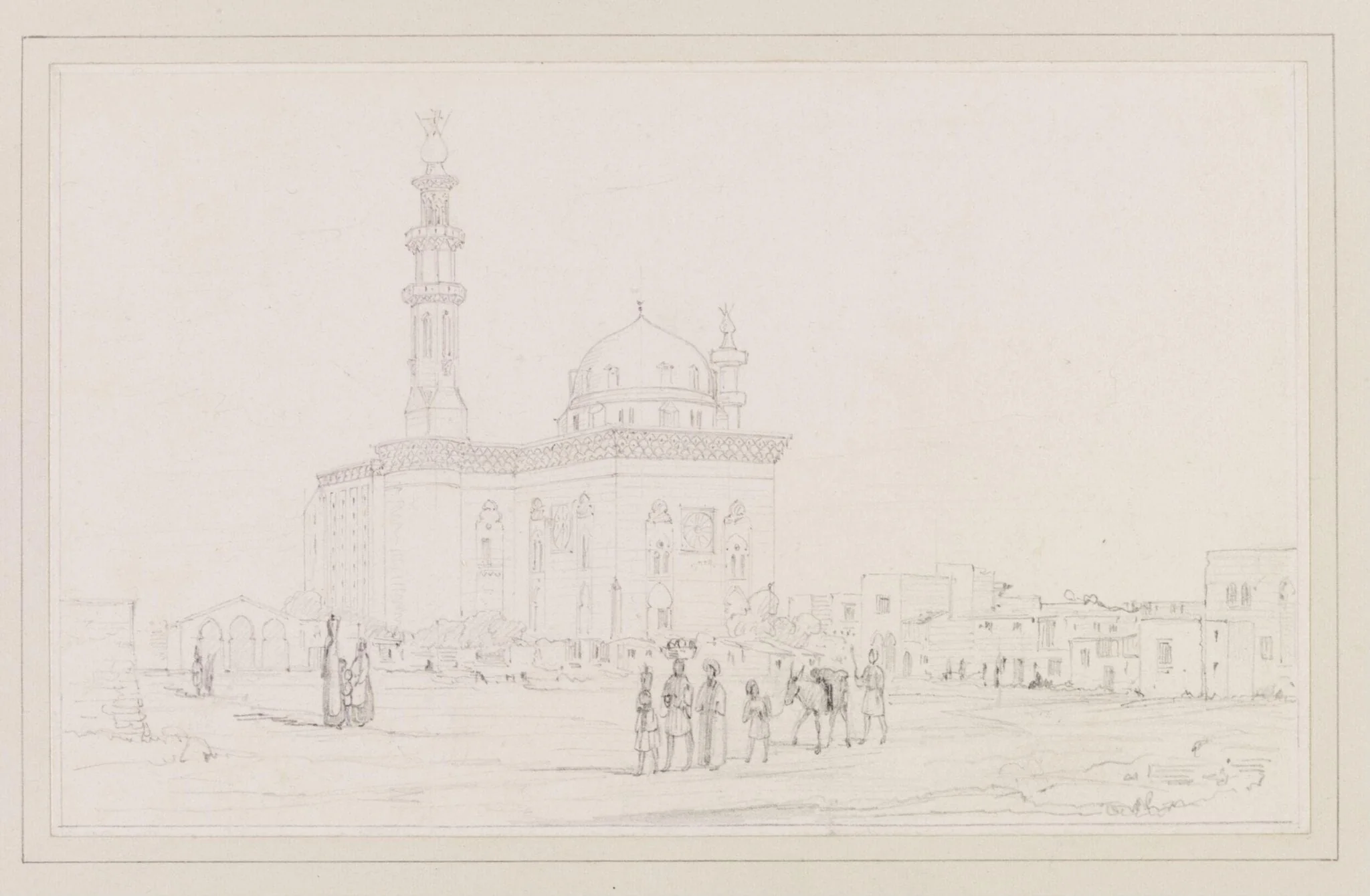 Exterior of the Mosque Sultan Hassan, Cairo, detail