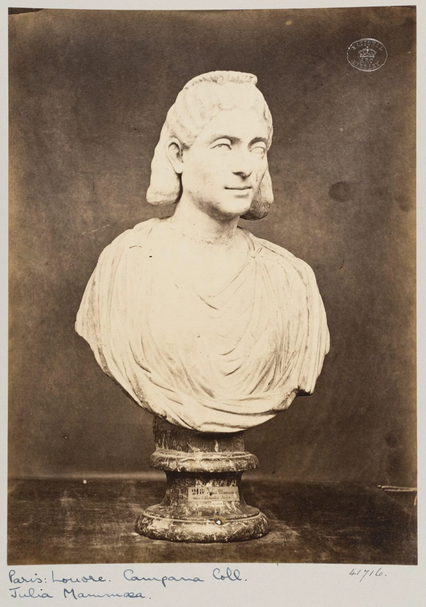 Marble bust of Julia Mammea, detail