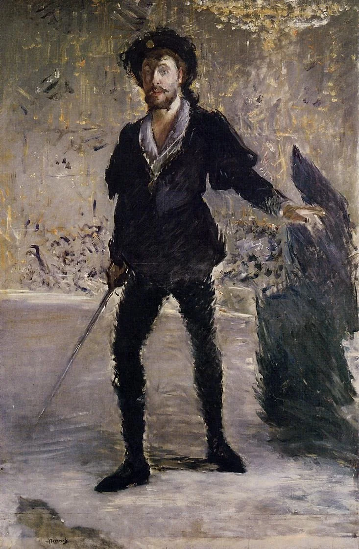 Portrait of Faure in Hamlet, detail