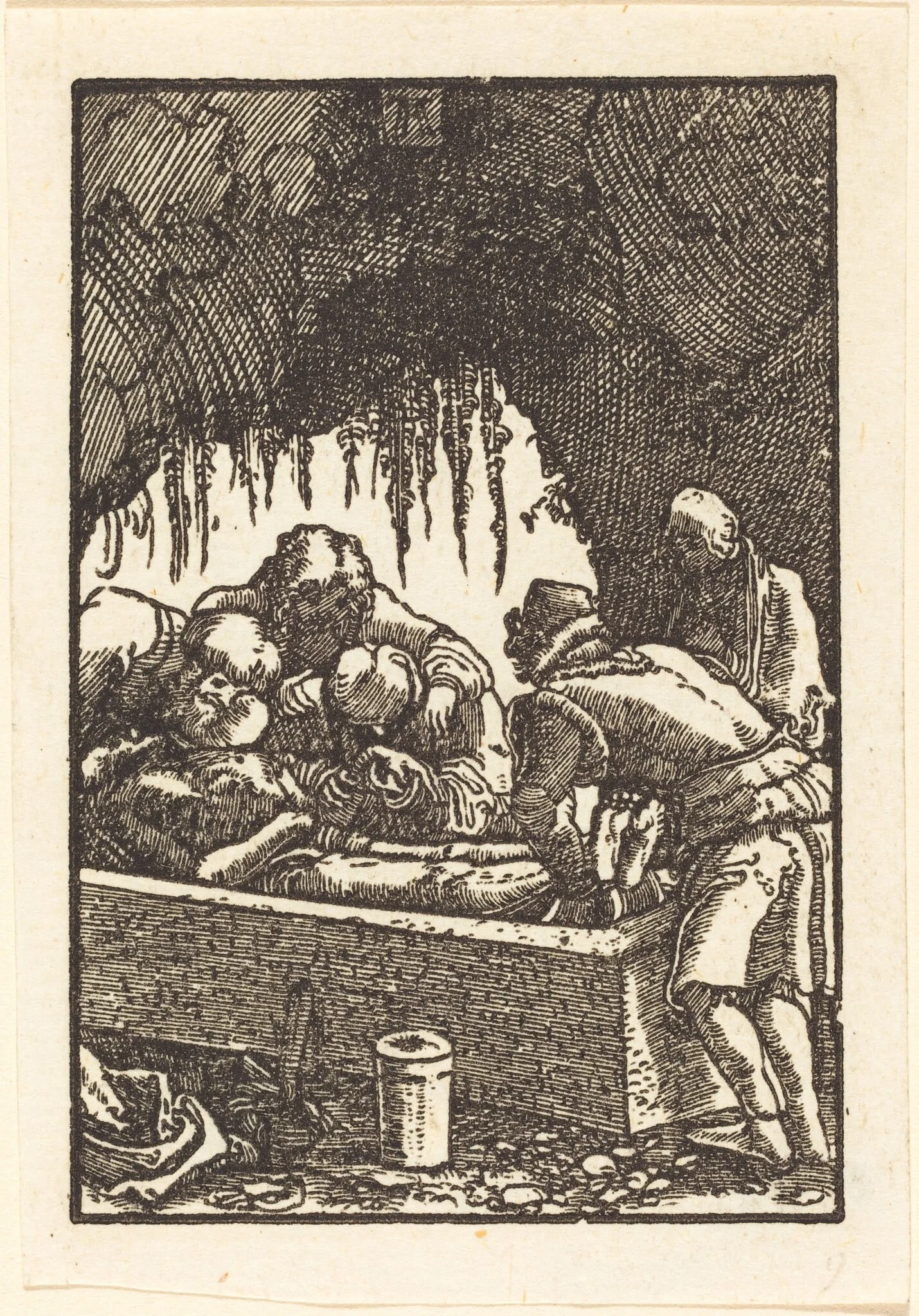 The Entombment, detail