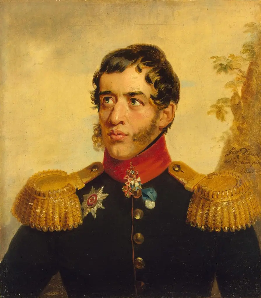 Portrait of Sergey G. Volkonsky (1788-1865), by George Dawe, oil, 1823