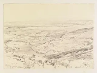 Moab Hills, Dead Sea & Judean Desert, by John Fulleylove, 1901
