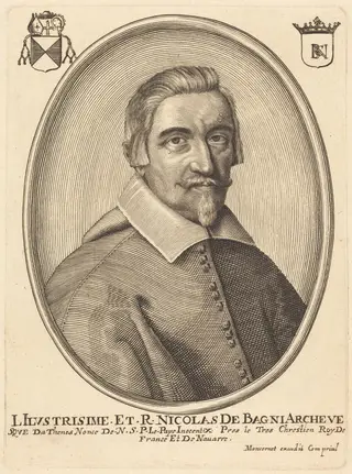 Jean-François Bagni, by Balthasar Moncornet, ink, 1634