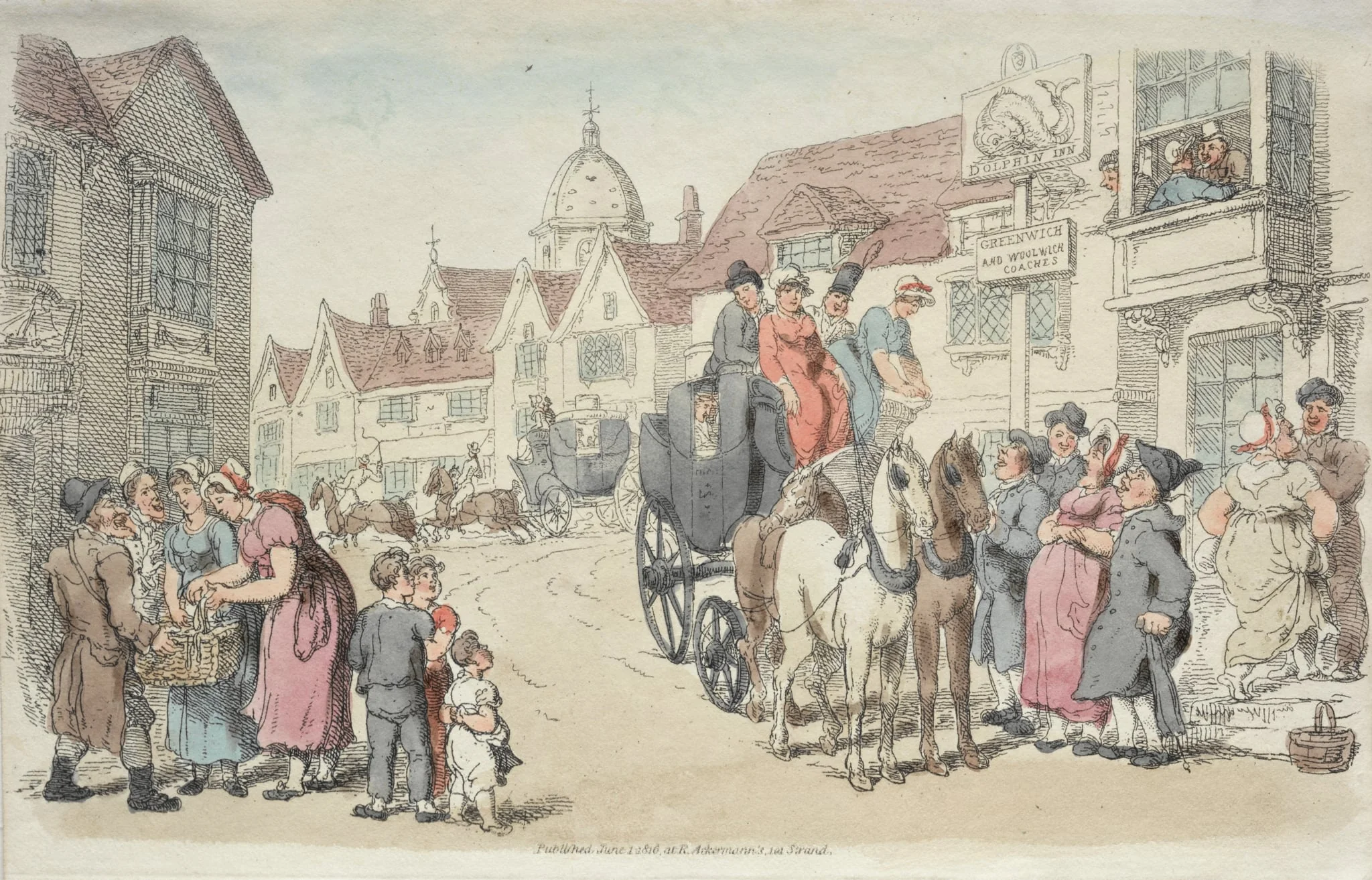 Dolphins Inn: Greenwich and Woolwich Coaches, detail