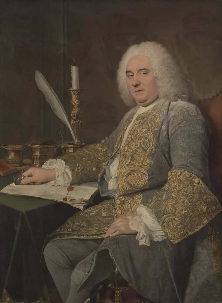 Portrait of Jean-Gabriel du Theil at the Signing of the Treaty of Vienna, by Joseph Aved, oil, 1738