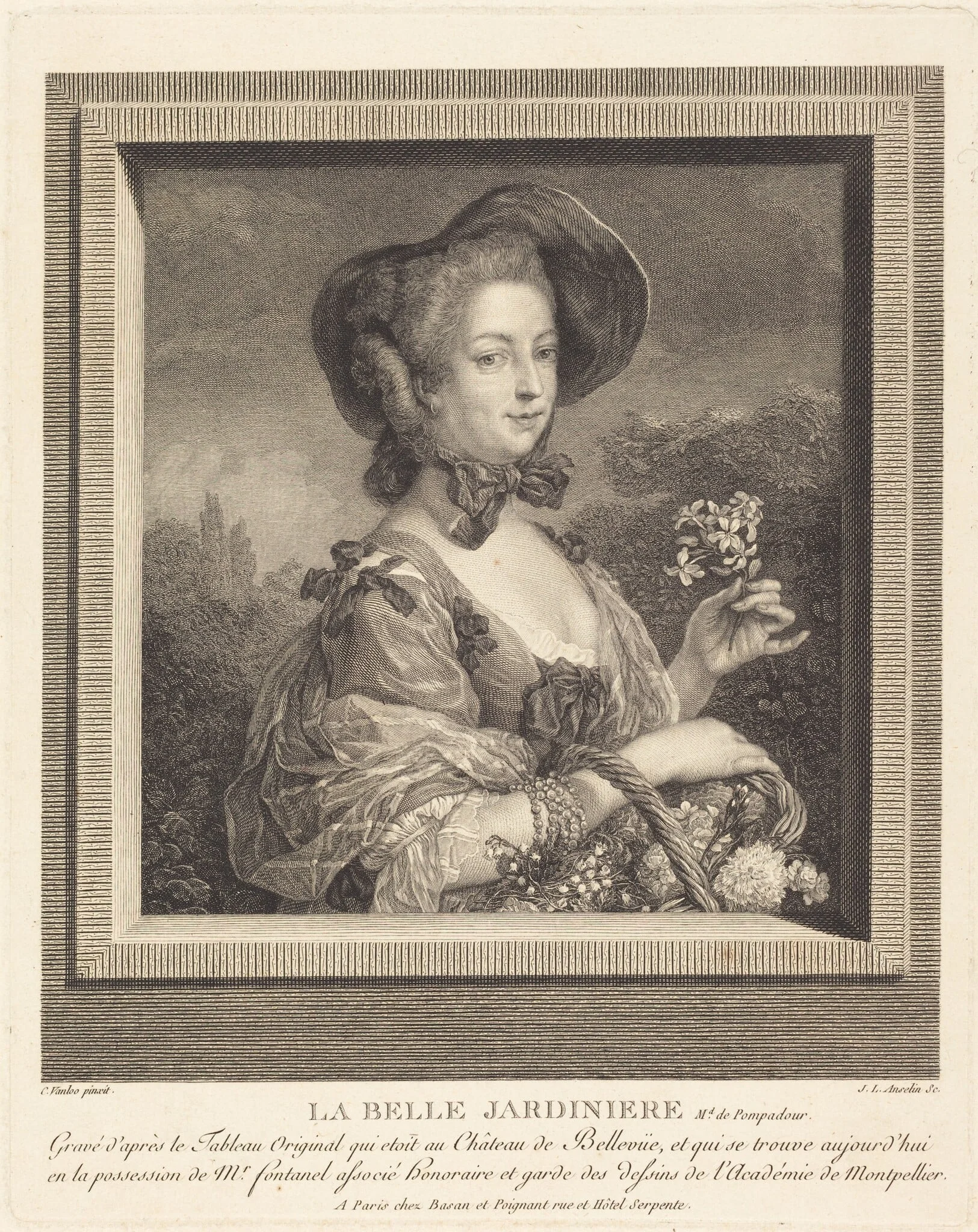 La Belle Jardinière - Madame de Pompadour, detail