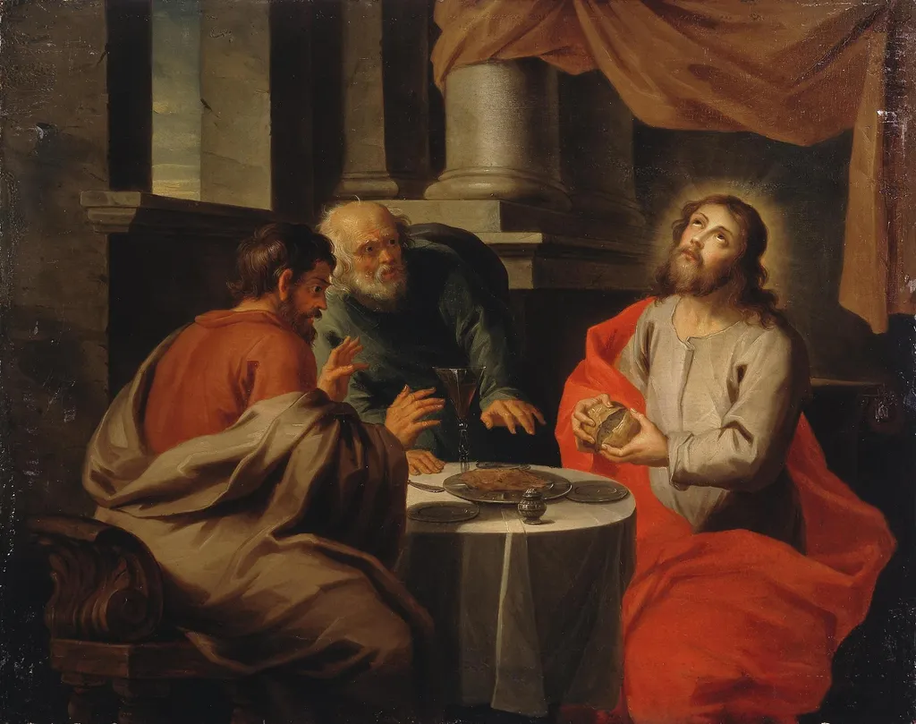 Christ and his Disciples in Emmaus, by Jacob Andries Beschey, oil, 1750