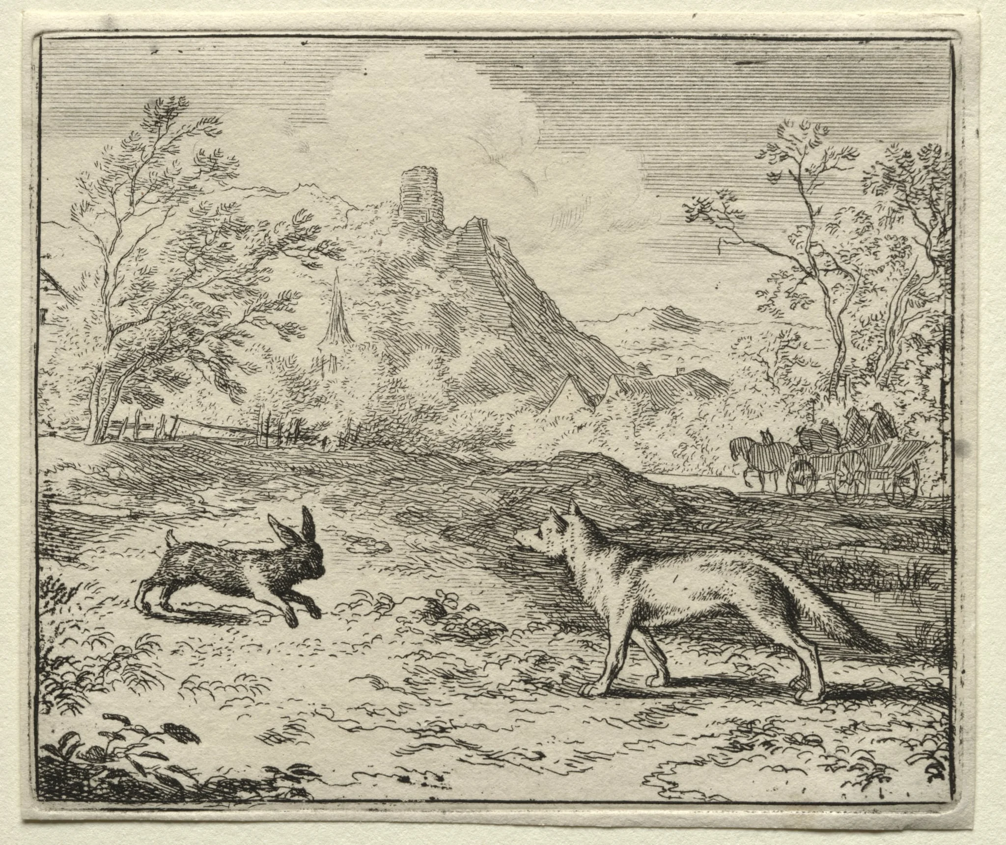 Reynard the Fox: Reynard and the Rabbit, detail