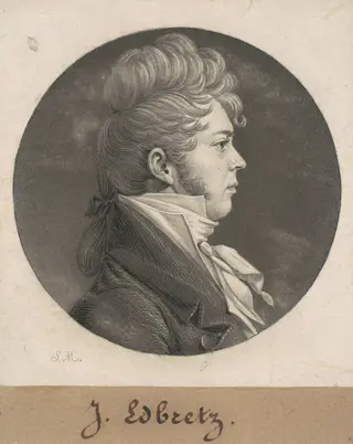 John Hill Smith, by Charles B. J. Févret de Saint-Mémin, ink, 1808