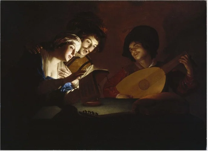 A Musical Party, detail