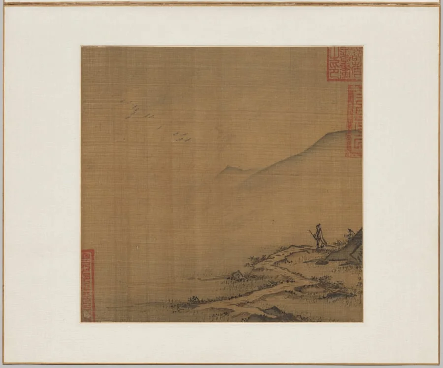 Landscape with Flying Geese, detail