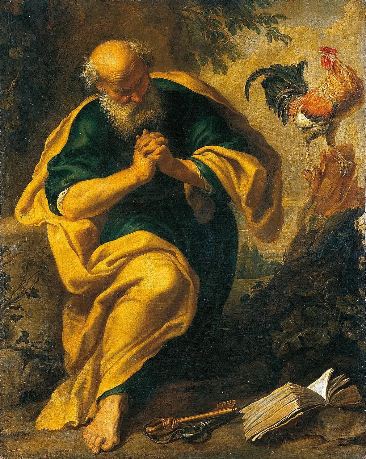 Repentance of St Peter, detail