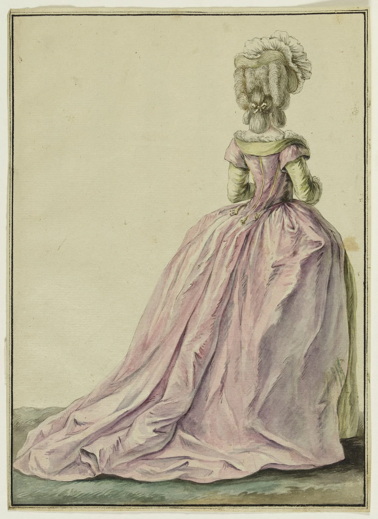 Robe dite à la turque, detail