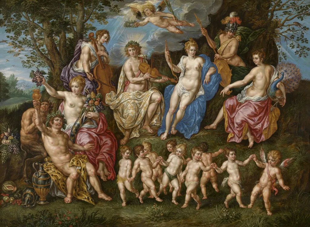 Parnassus, by Hendrick de Clerck, oil, 1613