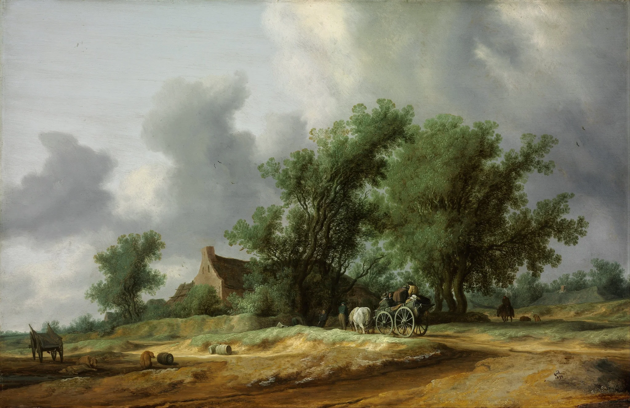 Road in the Dunes, detail