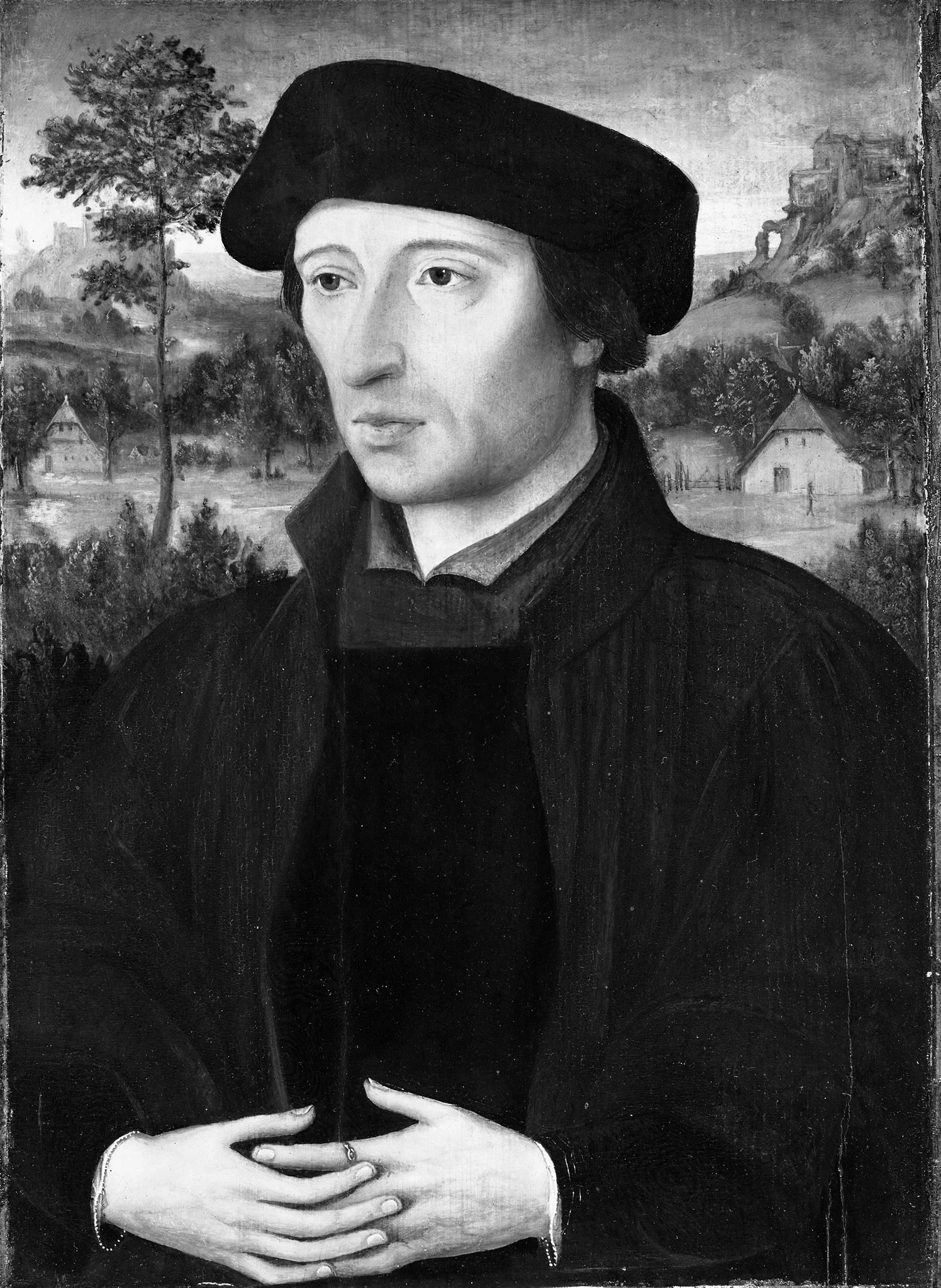 Portrait of a Man, detail