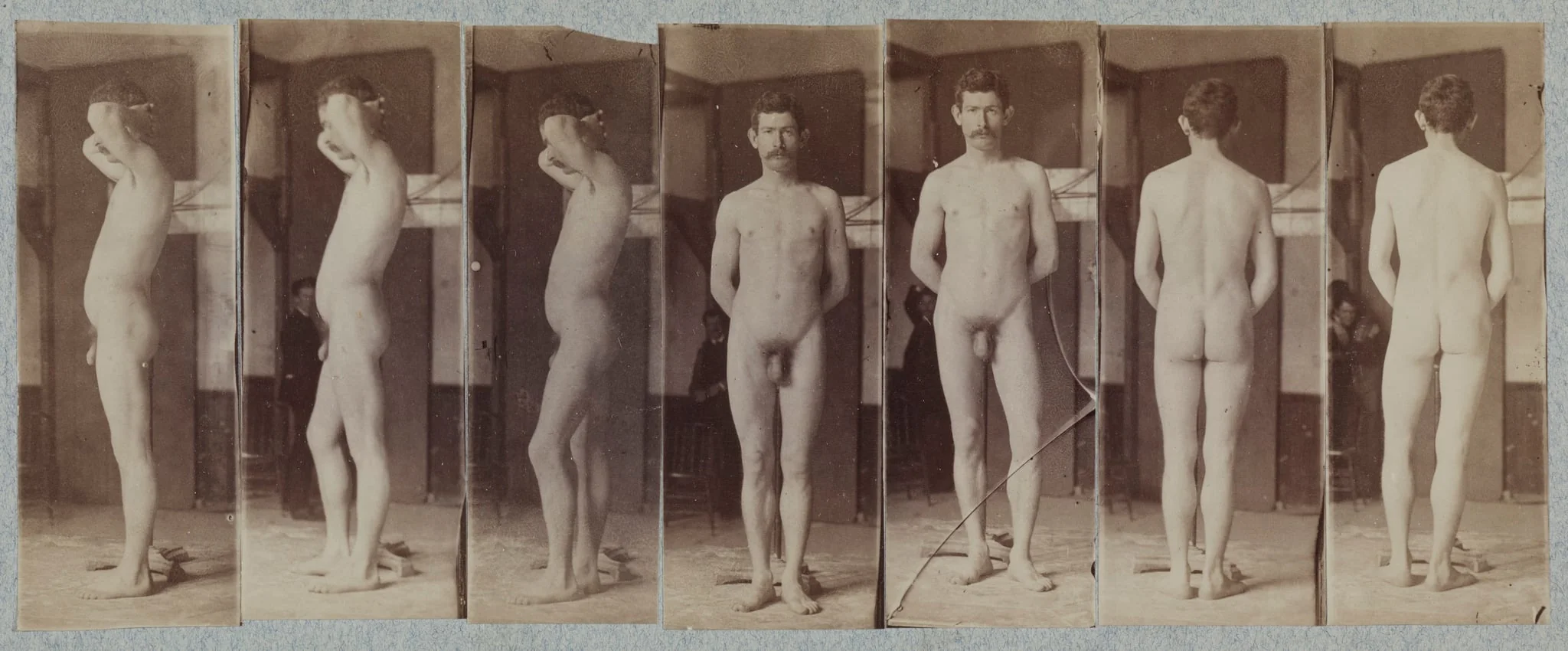Photographs of a Standing Male Nude Model ("Joseph Smith"), detail