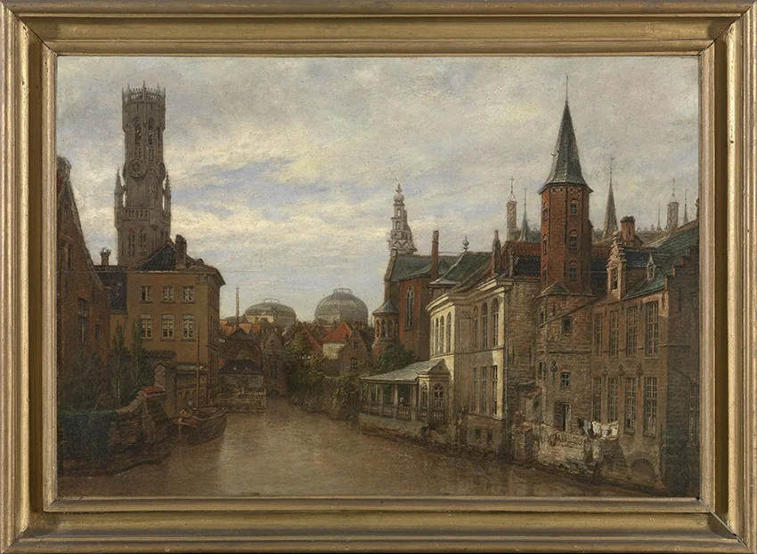 De Rozenhoedkaai in Brugge, detail