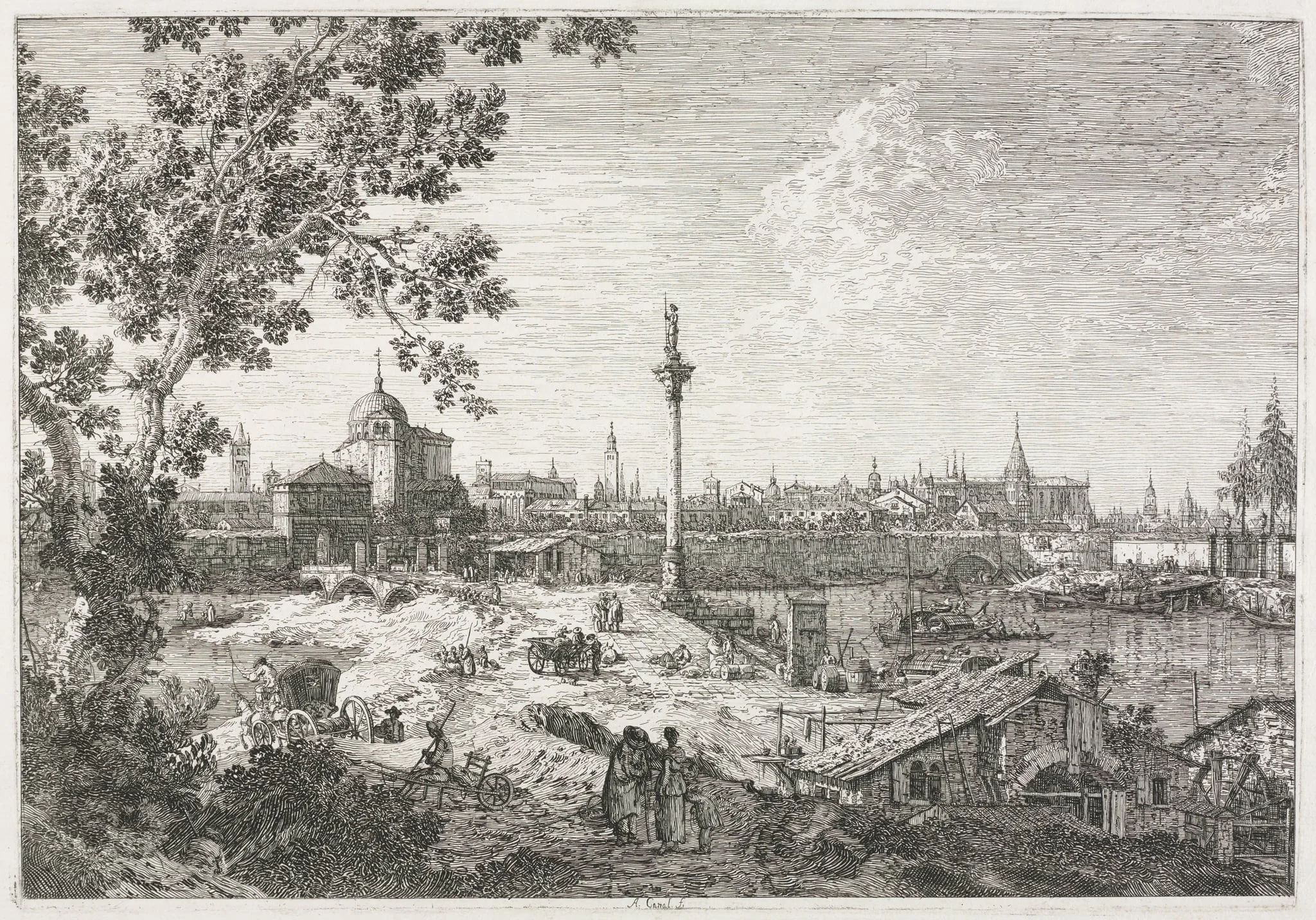 Views: Imaginary View of Padua, detail