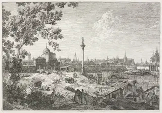 Views:  Imaginary View of Padua, by Canaletto, 1740