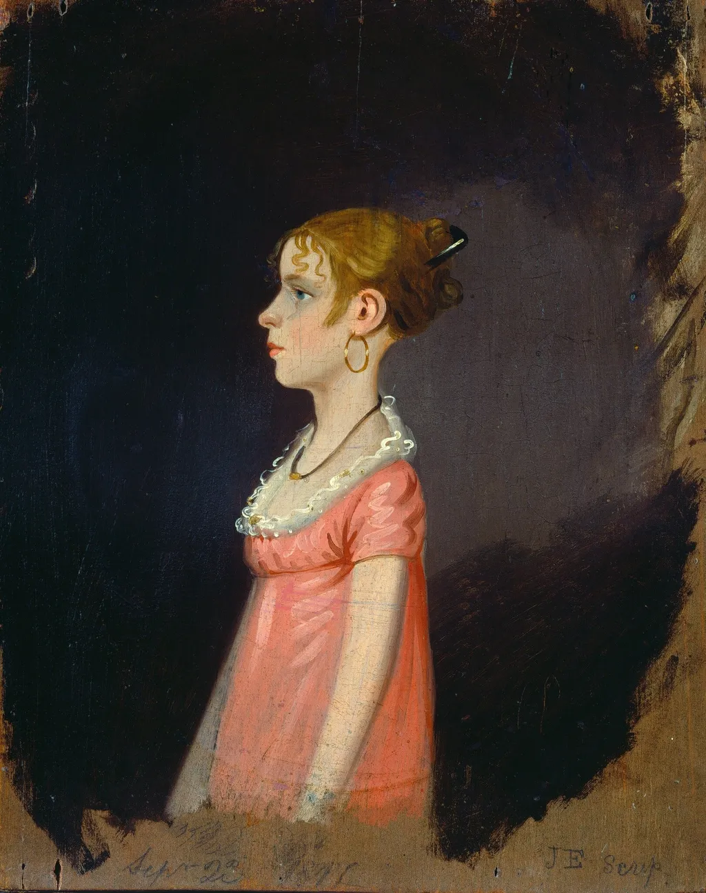 Miss Leman, by Jacob Eichholtz, oil, 1808
