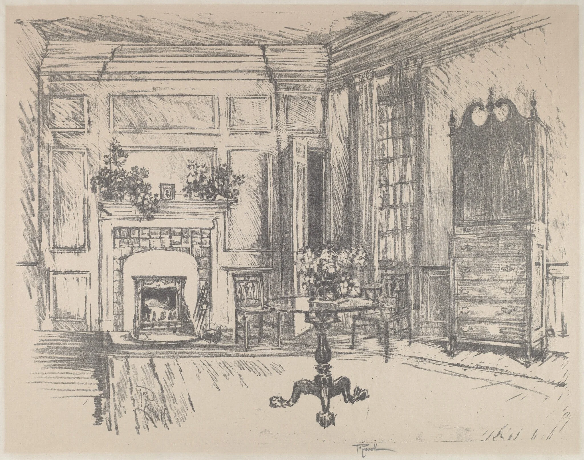 The Upper-room, Stenton, detail
