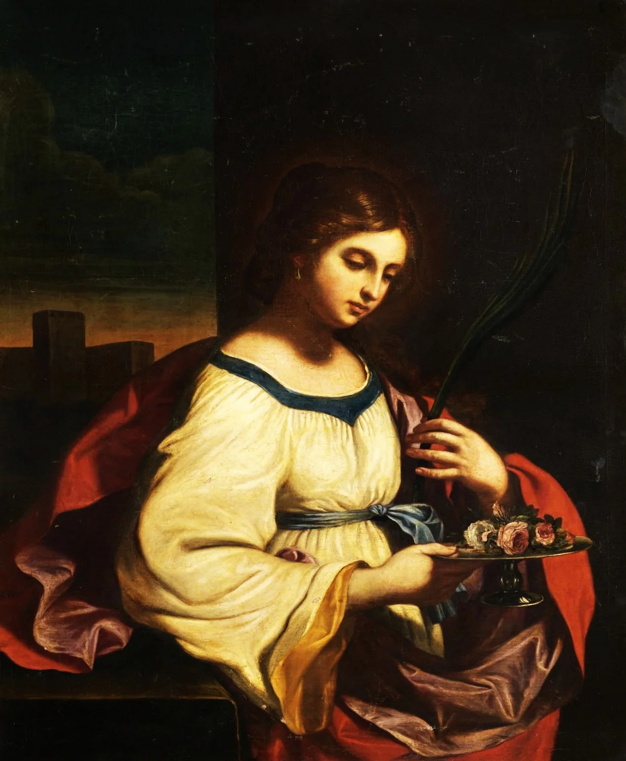 Saint Agatha, detail