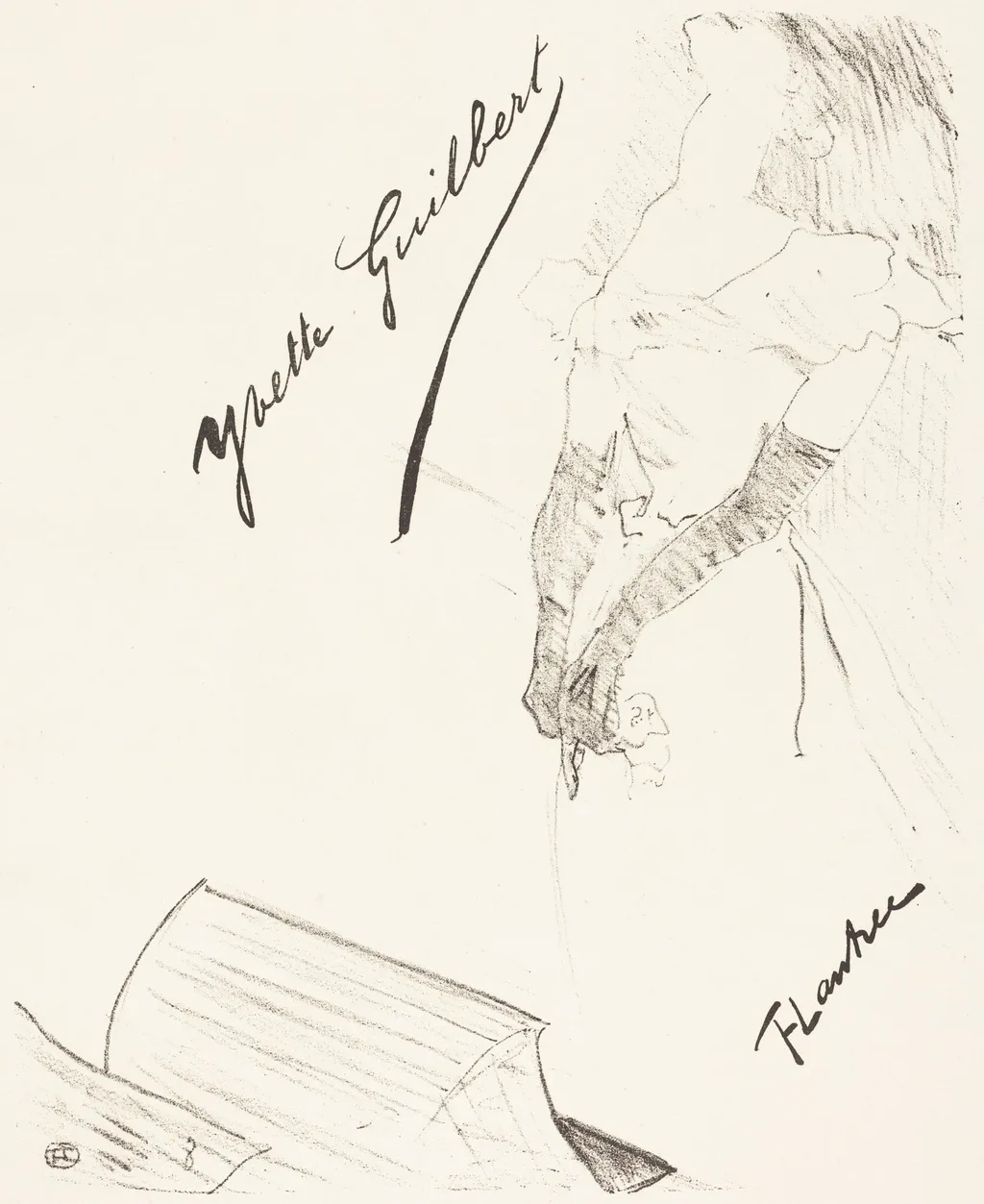 Frontispiece, by Henri de Toulouse-Lautrec, ink, 1898