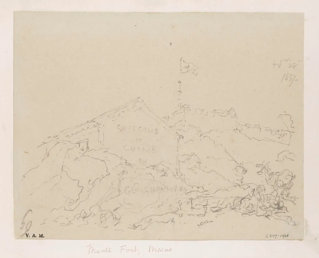 Monte Fort, Macau, by George Chinnery, 18
