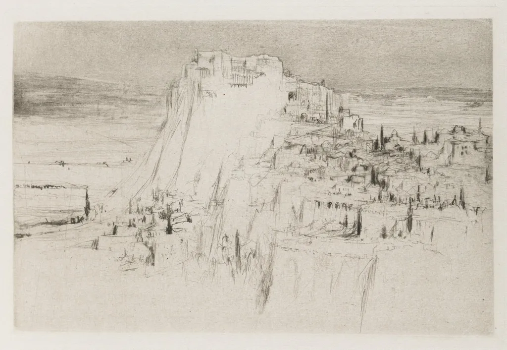 Herodias: Page 3, The citadel of Machaerus rose from the eastern side of the Dead Sea, on a peak of basalt, having the shape of a cone, by William Walcot, 1928