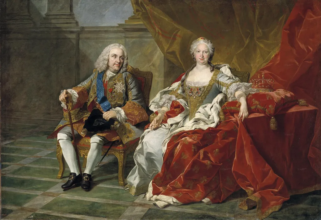 Felipe V e Isabel Farnesio, by Louis-Michel van Loo, oil, 1743