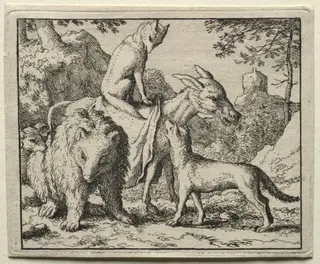 Reynard the Fox:  Reynard and his Companions, by Allart van Everdingen, 1662