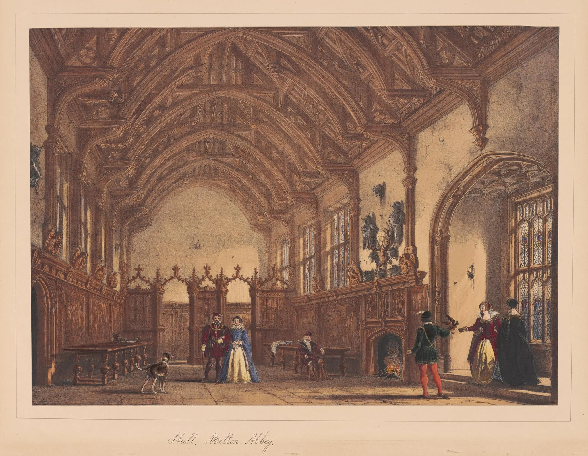 Hall, Milton Abbey, detail
