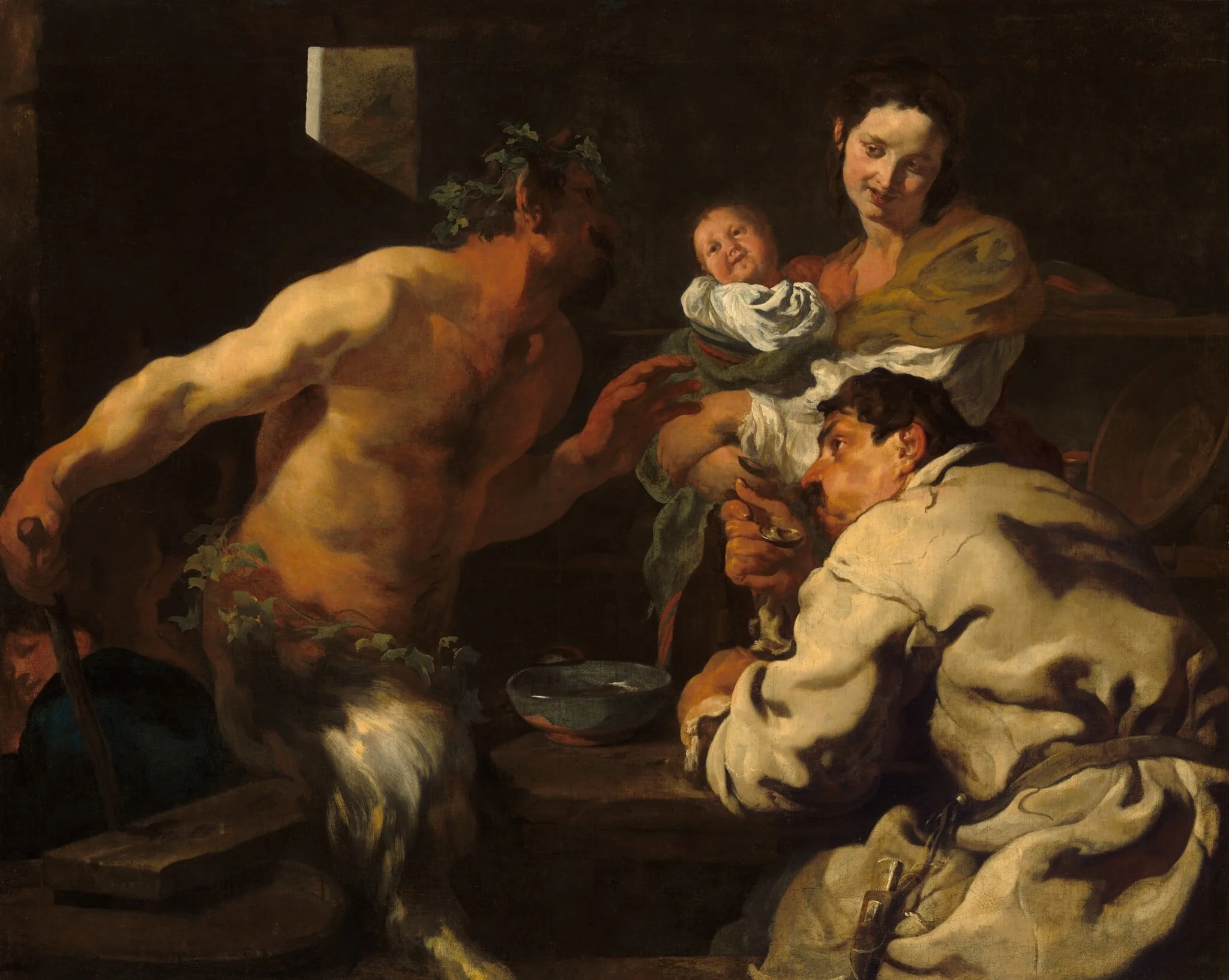 The Satyr and the Peasant, detail