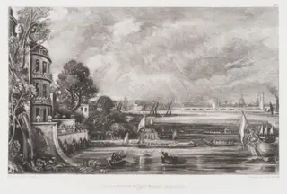 OPENING OF WATERLOO BRIDGE, by John Constable