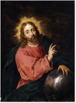 Salvator Mundi, detail