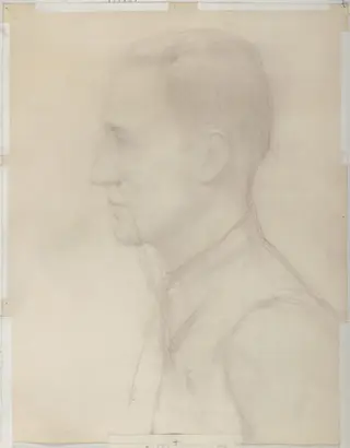 Portret van een man, by Jan de Smedt, oil, 1932