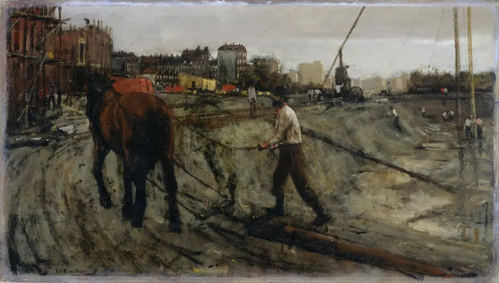 Building Site, by George Hendrik Breitner, oil, 1900