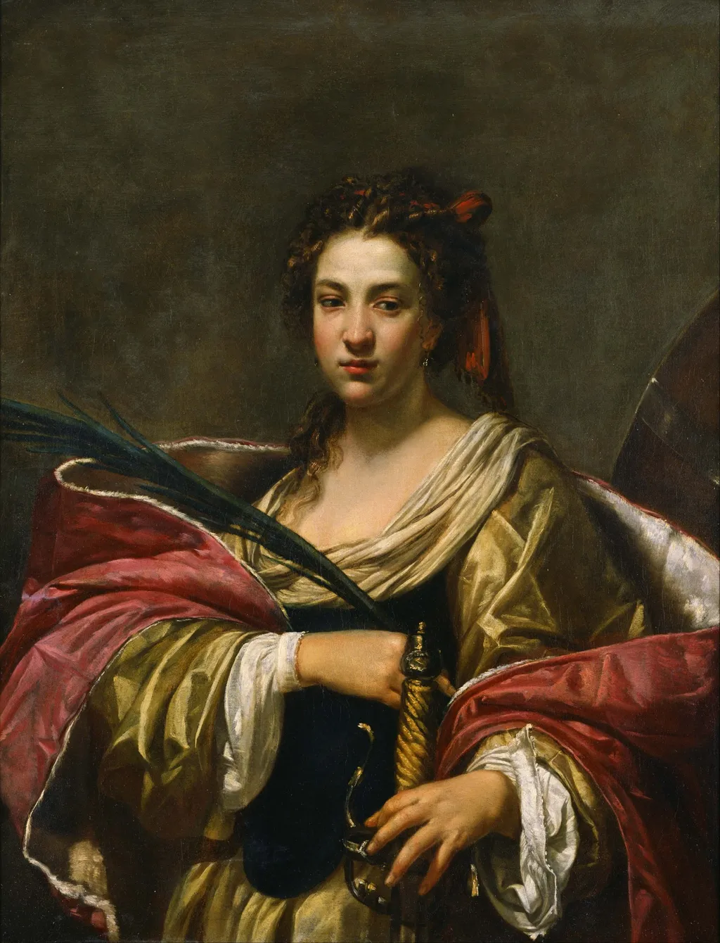 Saint Catherine of Alexandria, by Simon Vouet, oil, 1620