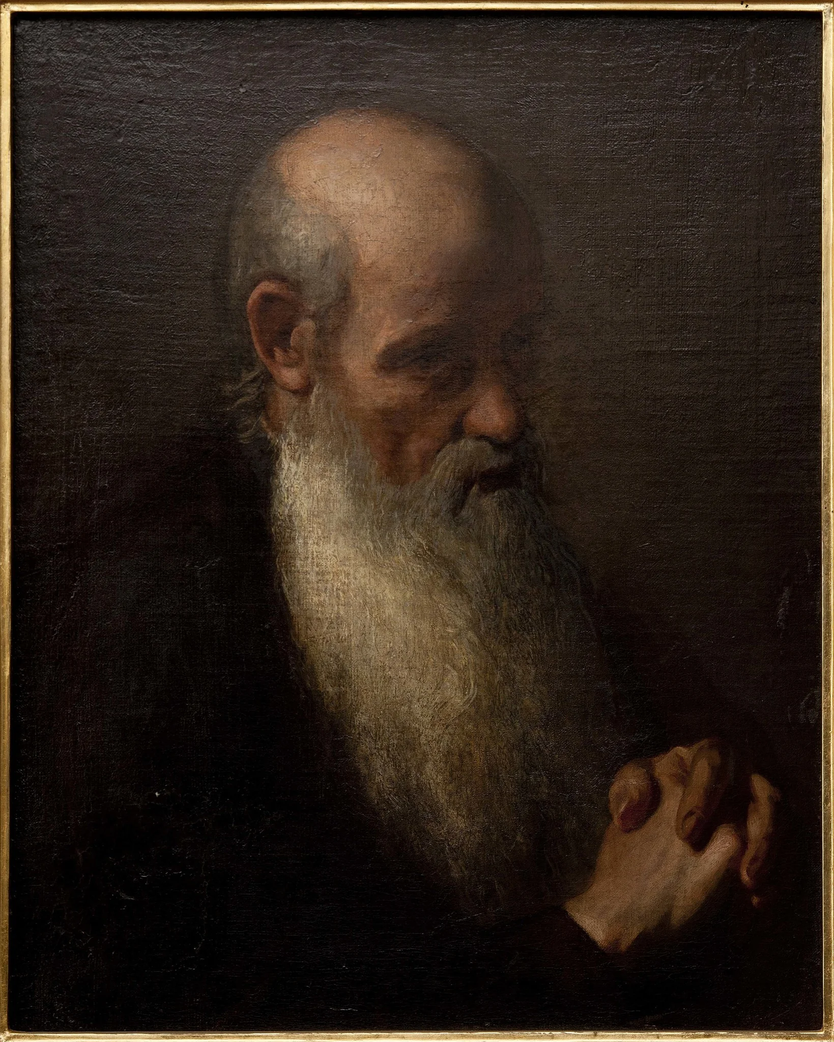 Old man, detail