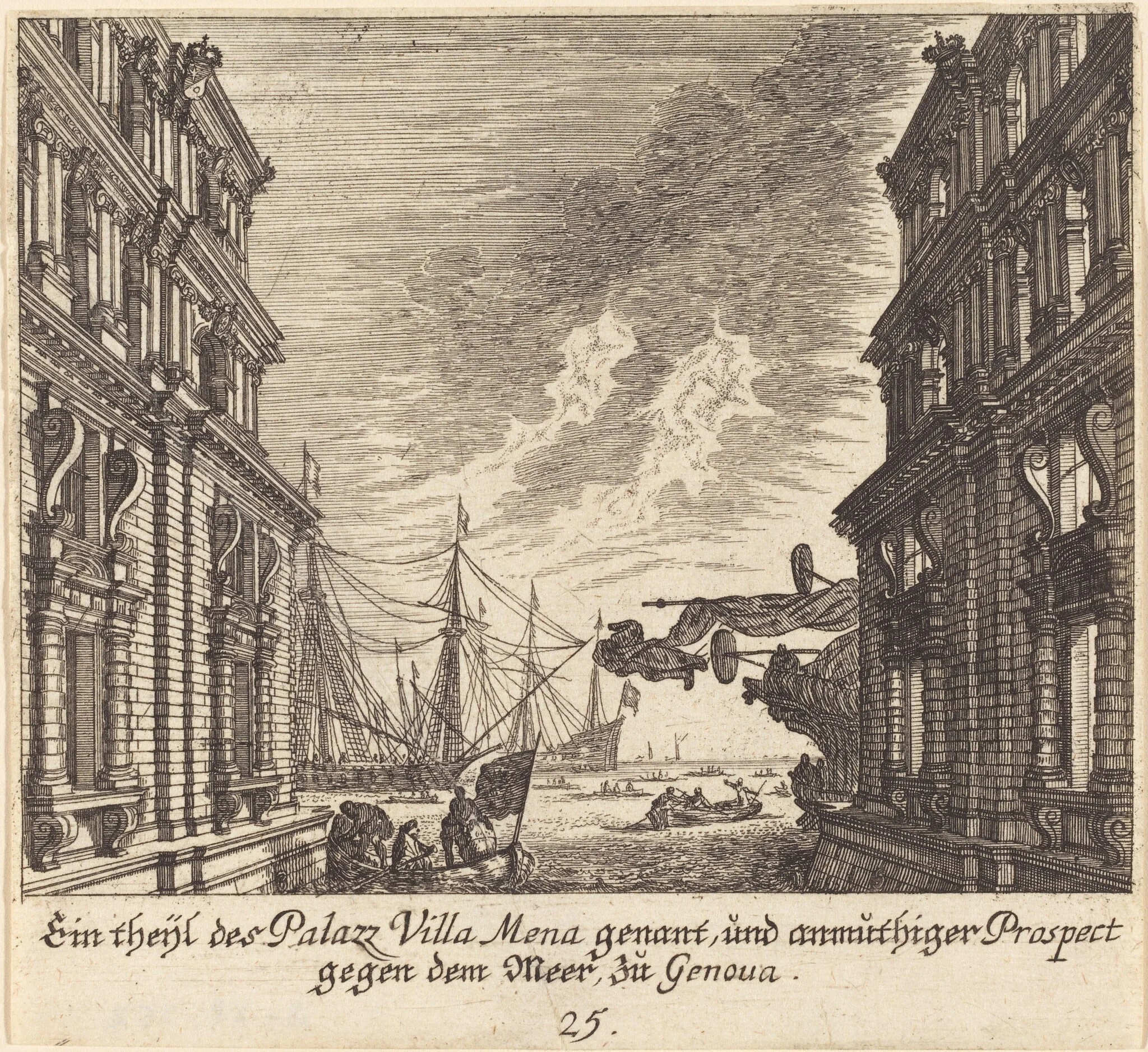 Palazzo Villamena, Genoa, detail