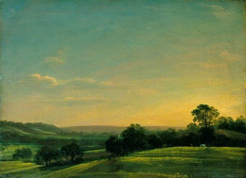 Dedham Vale, Evening, detail