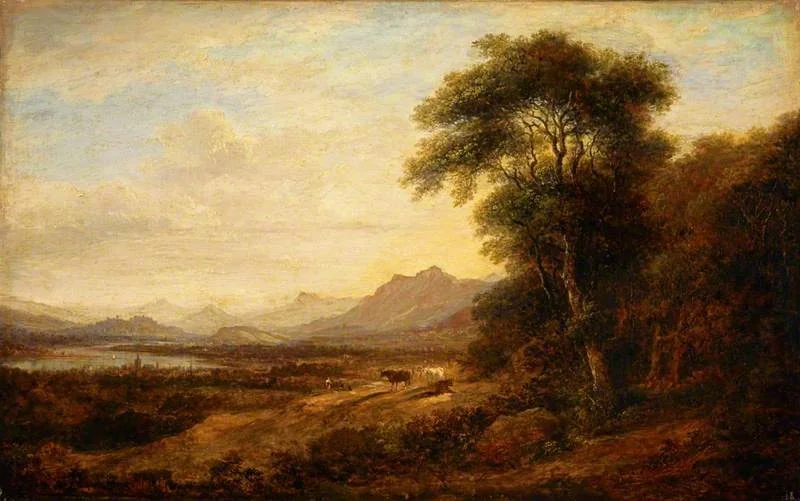 The Windings of the Forth (or The Forth near Alloa, Stirling in the distance), detail