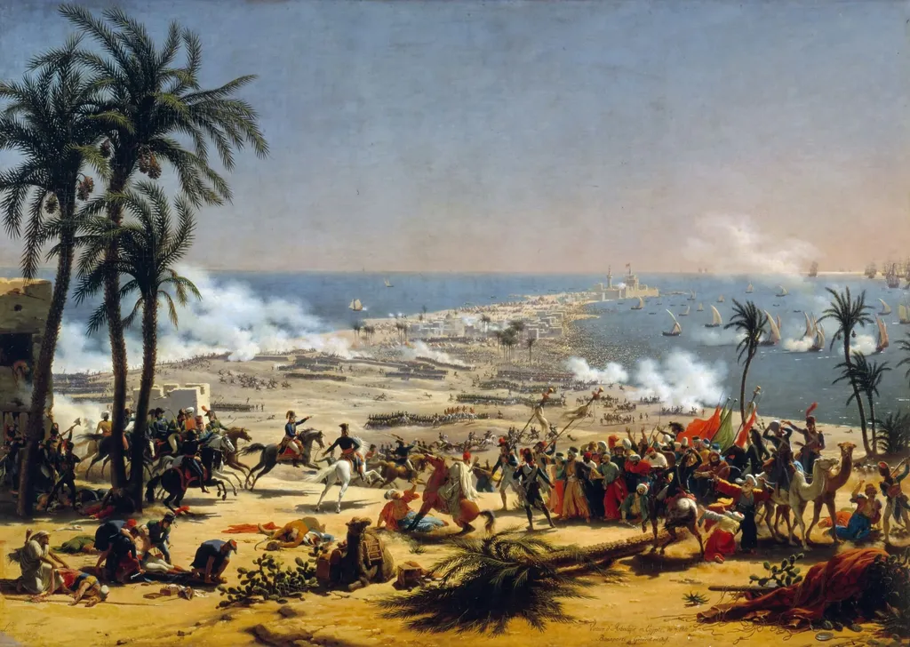 Battle of Aboukir, by Baron Lejeune Louis-François, oil, 1805