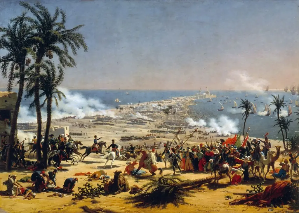 Battle of Aboukir, by Baron Lejeune Louis-François, oil, 1805