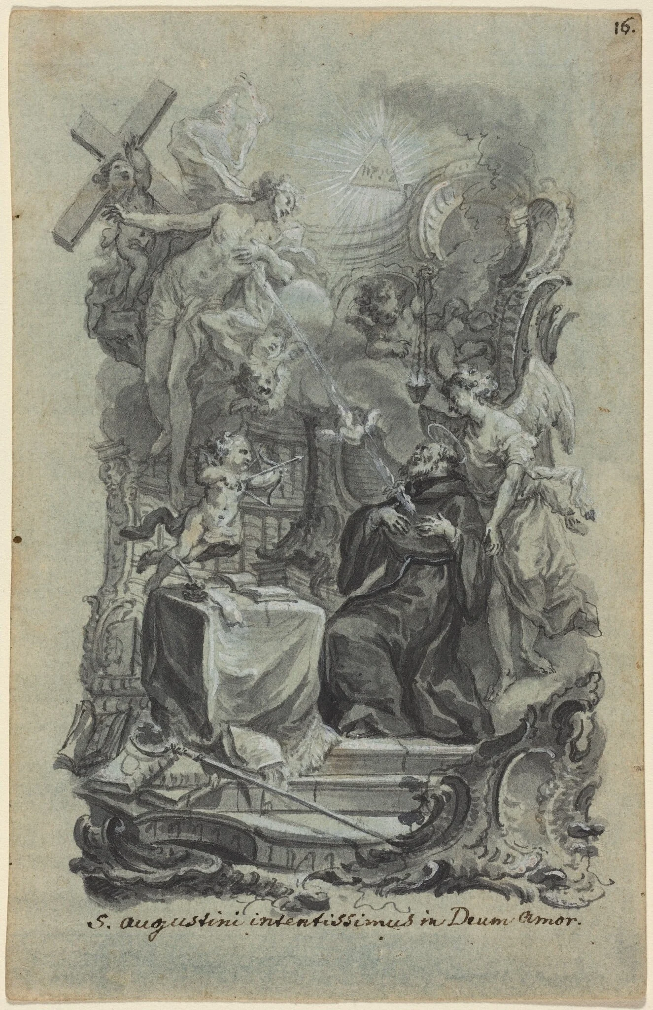 Saint Augustine's Zealous Love of God, detail