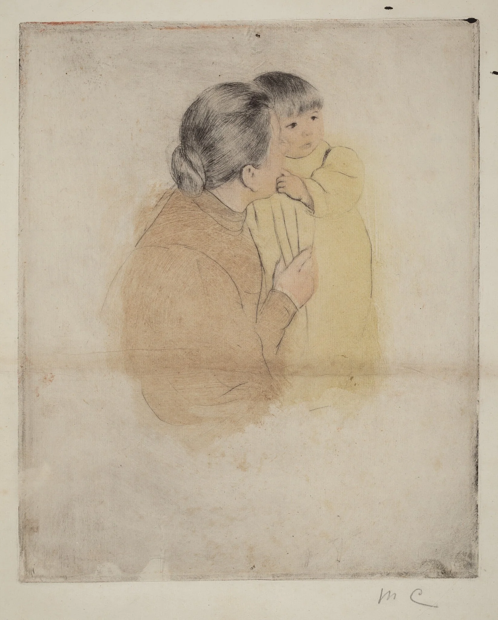 Peasant Mother and Child, detail