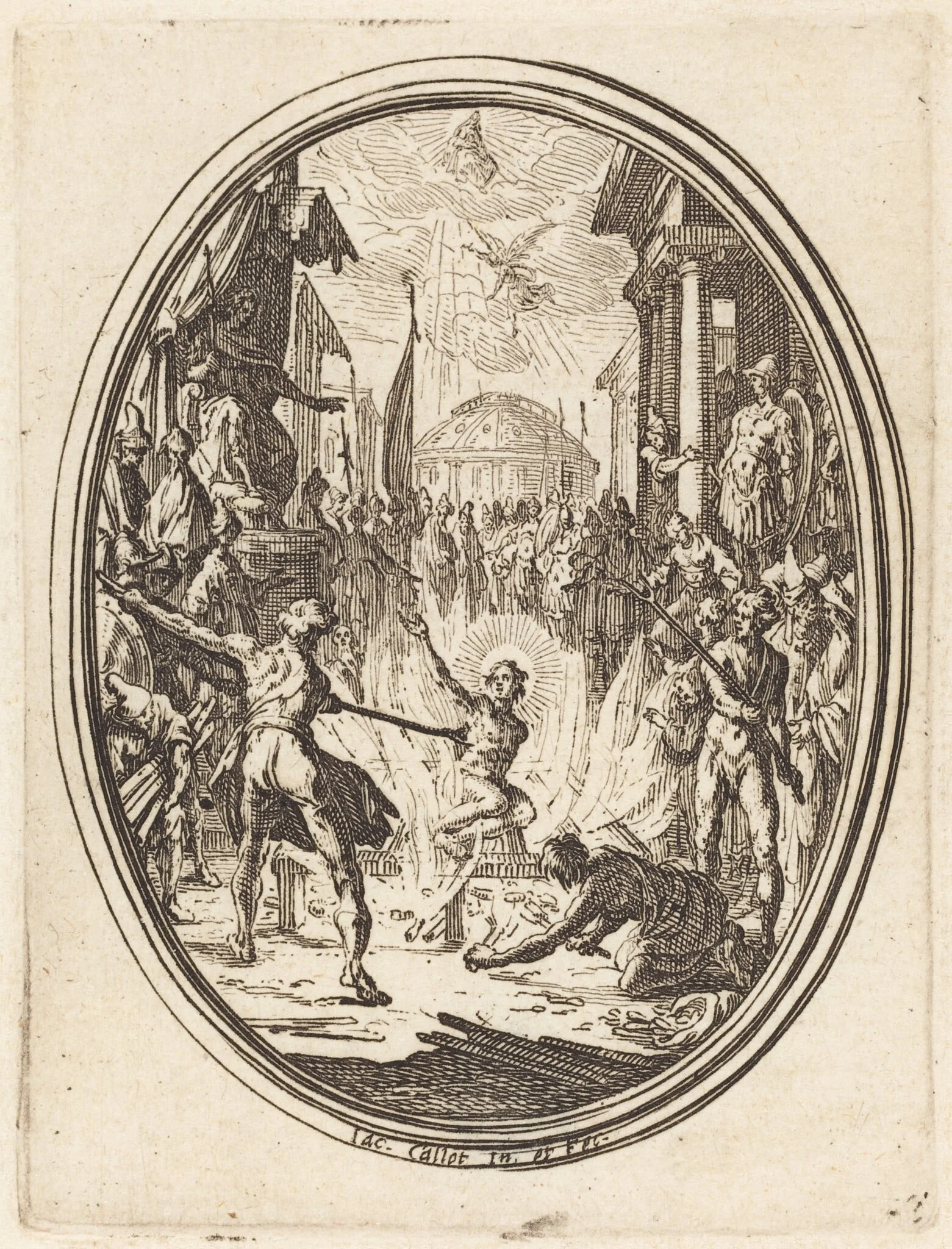 The Martyrdom of Saint Lawrence, detail