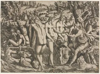 The Judgment of Paris, by Jean Mignon, 1545
