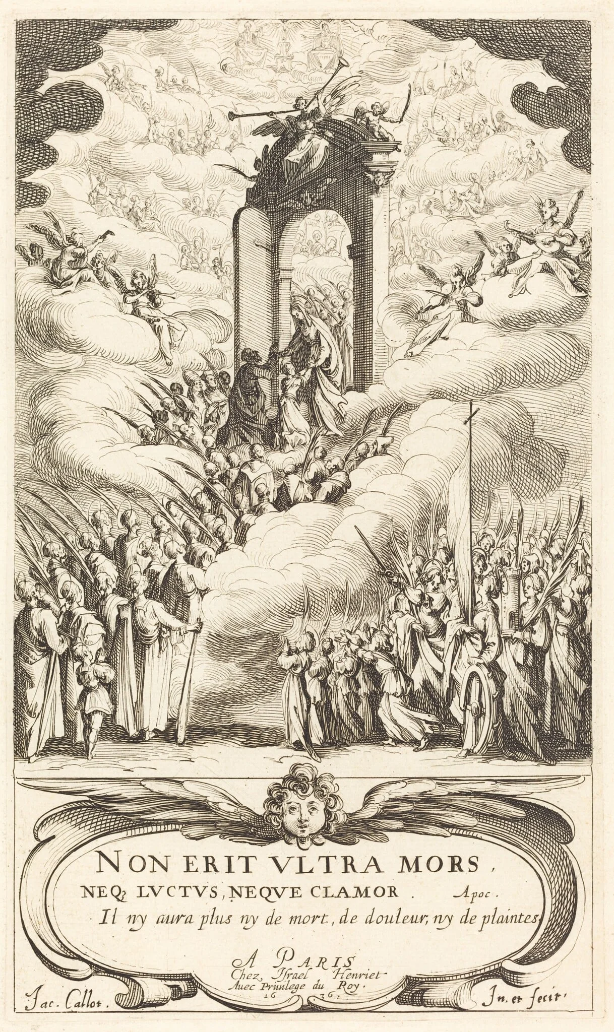 Frontispiece for "The Calendar of Saints", detail
